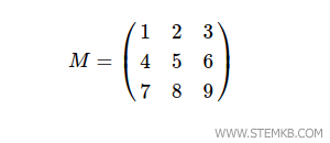 An example of a matrix