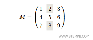 The first and third row of the second column