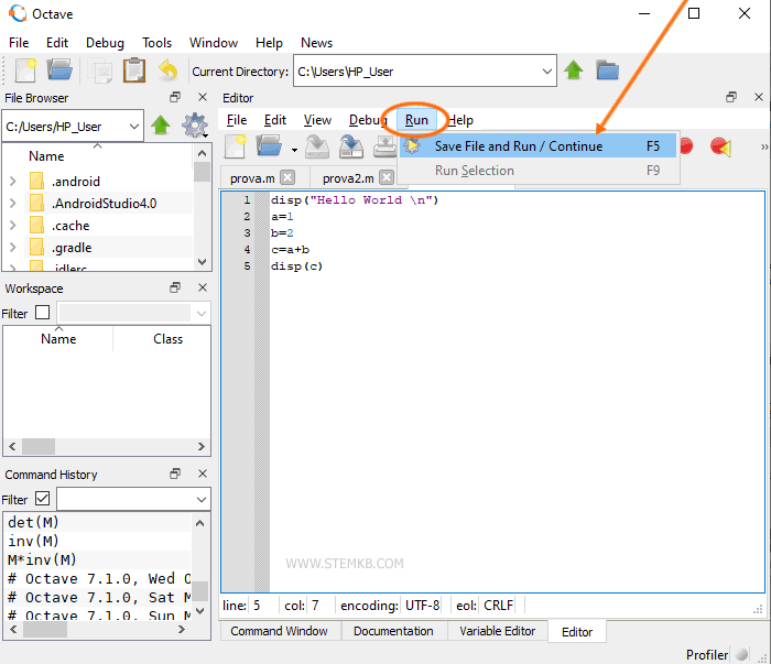 how tu run the script