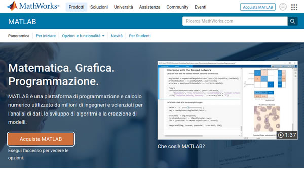 Matlab sito web