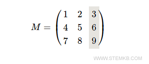 the third column of matrix