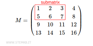 a submatrix 2x3