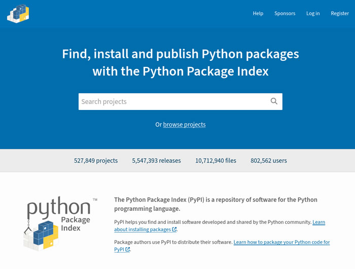 the homepage of the repository