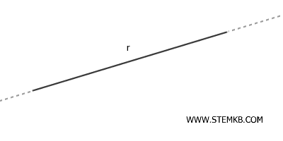 an example of a straight line